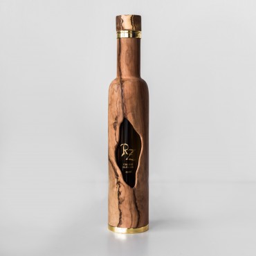 Olive Wood Bottle 250 ml: - Rechargable